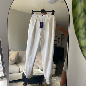 Ralph Lauren collection cream trousers/dress pants